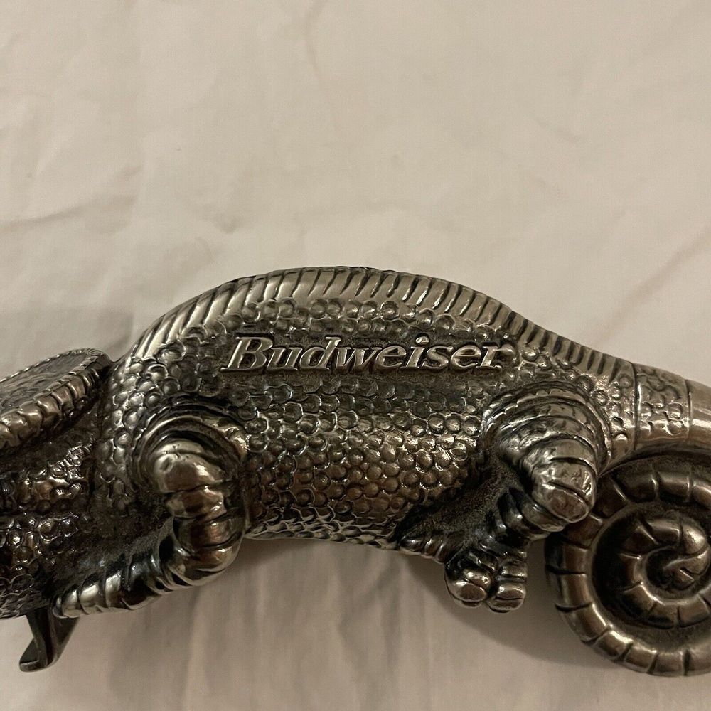 Anheuser-Busch Pewter Louis the Lizard Bottle Opener - Picture 2 of 11